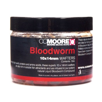CCMOORE Bloodworm Wafters Āķēsma ar neitrālu peldspēju likvidā (Asins tārps)
