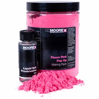 CCMOORE Fluoro Pink Pop Up Mix Komplekts fluoro-rozā peldošo boilu pagatavošanai