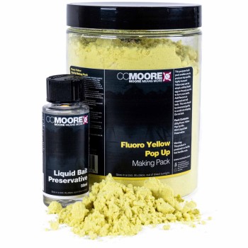 CCMOORE Fluoro Yellow Pop Up Mix Komplekts fluoro-dzelteno peldošo boilu pagatavošanai