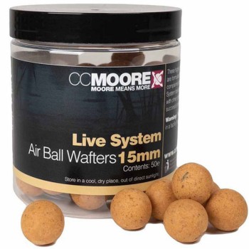 CCMOORE Live System Air Ball Wafters Boilas ar neitrālu peldspēju (Mandeles, vaniļa)