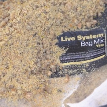 CCMOORE Live System Bag Mix PVA maisu un stiku maisījums ar peletēm (Mandeles, vaniļa) 1kg