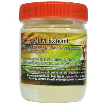 Dudi Bait "GLM EXTRACT" Powder Additive Pulvera ekstrakts (Zaļo lūpu mīdijas) 100g