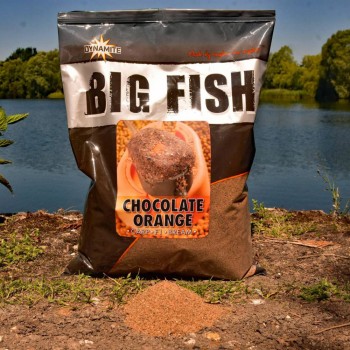 Dynamite Baits Big Fish Chocolate Orange Groundbait Beramā barība (Šokolādes apelsīns) 1.8kg