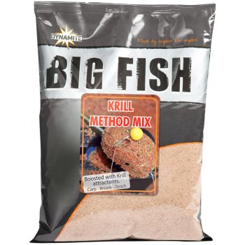 Dynamite Baits Big Fish Krill Method Mix Beramā barība Method barotavām (Krils) 1.8kg