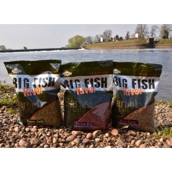 Dynamite Baits Big Fish River Pellets – Cheese & Garlic Peletes (Siers un Ķīploks) 1.8kg