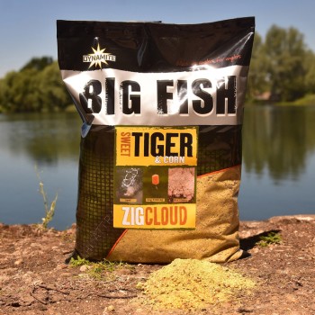 Dynamite Baits Big Fish Zig Cloud – Sweet Tiger & Corn Beramā barība priekš Zig-Rig (Tīģera rieksts un Kukurūza) 1.8kg