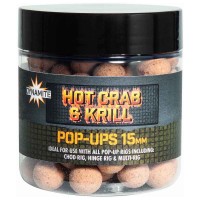 Dynamite Baits Hot Crab & Krill Foodbait Pop-Ups Boilas peldošās (Asais krabis un krils) 15mm