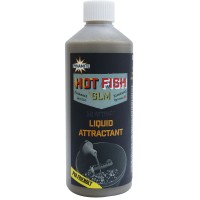 Dynamite Baits Hot Fish & GLM Liquid Attractant Šķirdais atraktants (Asā zivs un zaļo lūpu mīdija) 500ml
