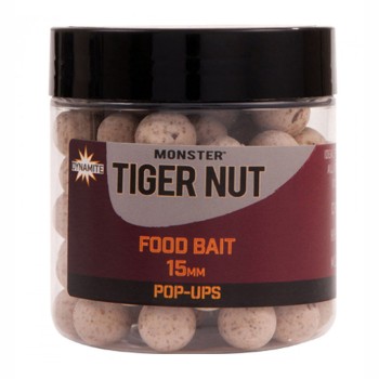 Dynamite Baits Monster Tiger Nut Foodbait Pop-Ups Peldošās boilas (Tīģera rieksts)