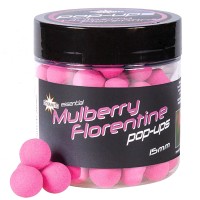 Dynamite Baits Mulberry Florentine Fluro Pop-Ups Peldošās boilas (Zīdkoka oga)