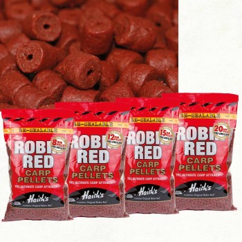 Dynamite Baits Robin Red Pre-Drilled Pellets Peletes ar caurumu (Robin Red) 900g