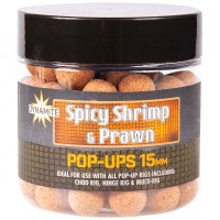 Dynamite Baits Spicy Shrimp & Prawn Foodbaits Pop-Ups Boilas peldošās (Pikantās garneles ar krilu) 15mm