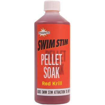 Dynamite Baits Swim Stim Pellet Soak – Red Krill Likvīds granulām (Sarkanais krils) 500ml