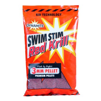 Dynamite Baits Swim Stim Red Krill Carp Pellets Peletes (Sarkanais krils) 900g