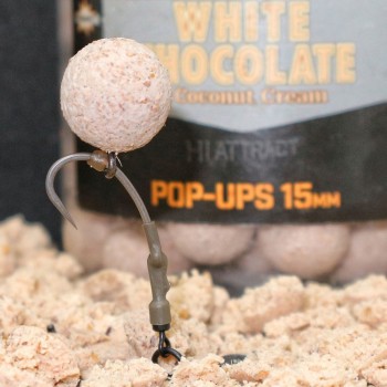 Dynamite Baits White Chocolate & Coconut Cream Foodbait Pop-Ups Boilas peldošās (Baltā šokolāde un kokosriekstu krēms) 15mm