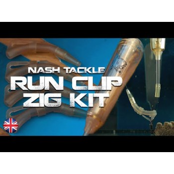 NASH Run Clip Zig Kit Zig-Rig makšķerēšanas komplekts ar pludiņu