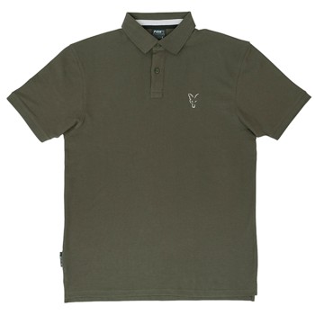 FOX Collection Green & Silver Polo Shirt Polo Krekls