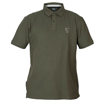 FOX Collection Green & Silver Polo Shirt Polo Krekls