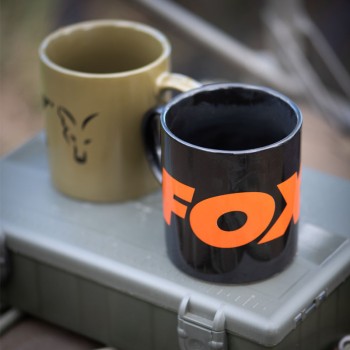 FOX Collection Mug Black/Orange Keramikas krūze