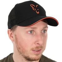 FOX Collection Trucker Cap Black & Orange Beisbola cepure