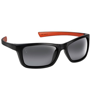 FOX Collection Wraps Black/Orange - Grey Lens Sunglasses Saulesbrilles