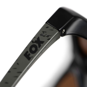 FOX Collection Wraps Green/Black - Brown Lens Sunglasses Saulesbrilles
