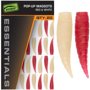 FOX Edges Essentials Pop-Up Maggots Mākslīgie, peldošie mušu tārpi
