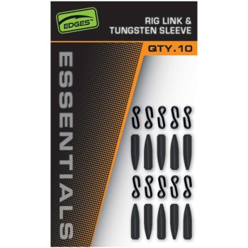 FOX Edges Essentials Rig Link & Tungsten Sleeve Aizdare ar piedurkni piestiprināšanai pie Boom sekcijām