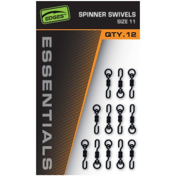 FOX Edges Essentials Spinner Swivels - Size 11 Griezulis sistēmam Spinner/Ronnie