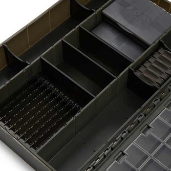 FOX Edges Loaded Large Tackle Box Piederumu kastes komplekts, Liels