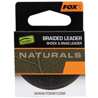 FOX Edges Naturals Braided Leader Pīts Šoka-Snag līderis 20m