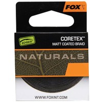 FOX Edges Naturals Coretex Matt Coated Braid Pusciets pavadiņa materiāls apvalkā 20m