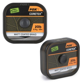 FOX Edges Naturals Coretex Matt Coated Braid Pusciets pavadiņa materiāls apvalkā 20m