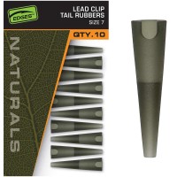 Fox Edges Naturals Lead Clip Tail Rubbers - Size 7 Konuss drošības klipam