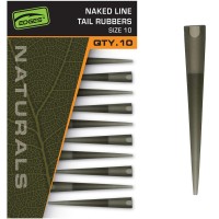 Fox Edges Naturals Naked Line Tail Rubbers - Size 10 Pagarināts konuss drošības klipam