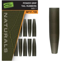 Fox Edges Naturals Power Grip Tail Rubbers - Size 7 Pastiprināts konuss drošības klipam