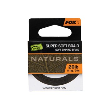 FOX Edges Naturals Super Soft Braid Mīksts pavadiņa materiāls 20m