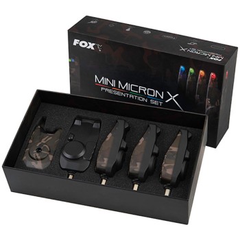 FOX Mini Micron X Ltd Edition CAMO Set (2+1)(3+1)(4+1) Komplekti elektronisko signalizatoru 
