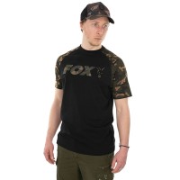 FOX Black/Camo Raglan T-Shirt T-krekls 