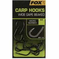 FOX Carp Hooks Wide Gape Beaked Āķi