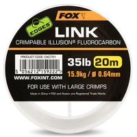 FOX Edges Link Crimpable Illusion Fluorocarbon Hooklink Pavadiņa materiāls (Fluorokarbons)