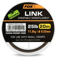 FOX Edges Link Crimpable Monofilament Hooklink Pavadiņa materiāls (Mono)