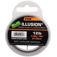FOX EDGES Illusion Soft Fluorocarbon Hooklink Material Pavadiņa materiāls fluorokarbona