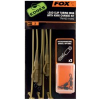 FOX Edges Lead Clip Tubing Rig With Kwik Change Kit