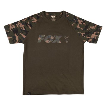 FOX Camo/Khaki Chest Print T-Shirt Krekls