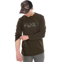 FOX Khaki/Camo Long Sleeve T-Shirt T-krekls ar garām piedurknēm