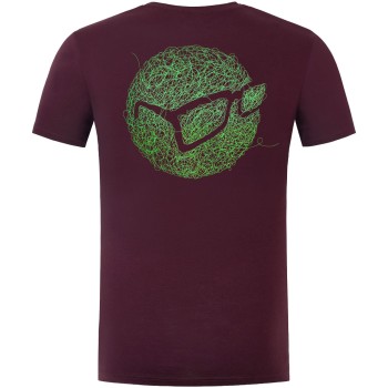 KORDA Birdsnest Tee Burgundy T-Shirt T-krekls