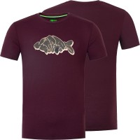 KORDA Outline Tee Burgundy T-Shirt T-krekls