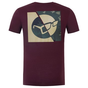 KORDA LE Split Tee Burgundy T-Shirt T-krekls