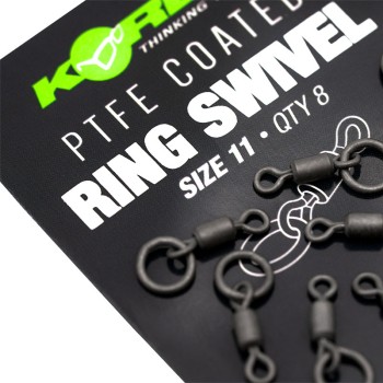 KORDA PTFE Ring Swivel Griezulis ar gredzenu ar PTFE pārklājumu